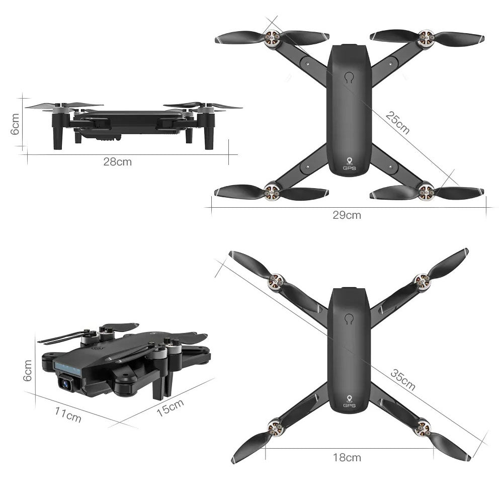 Drone With 4k Dual Camera - Foldable drone
